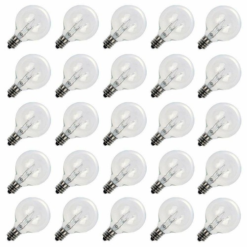 Clear g40 globe bulbs for - clear, 5w